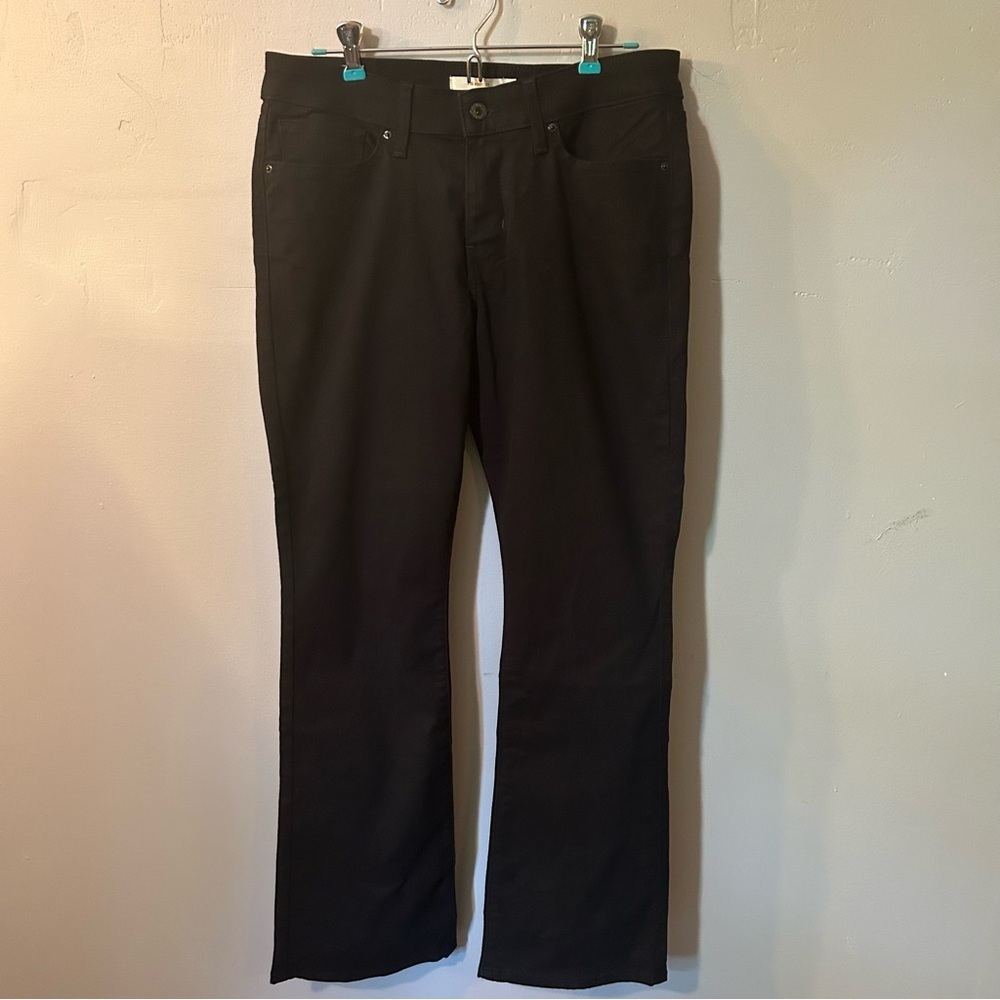 Levi's 715 Bootcut Black Denim Jeans Size 31 Classic Flattering Zip and Button